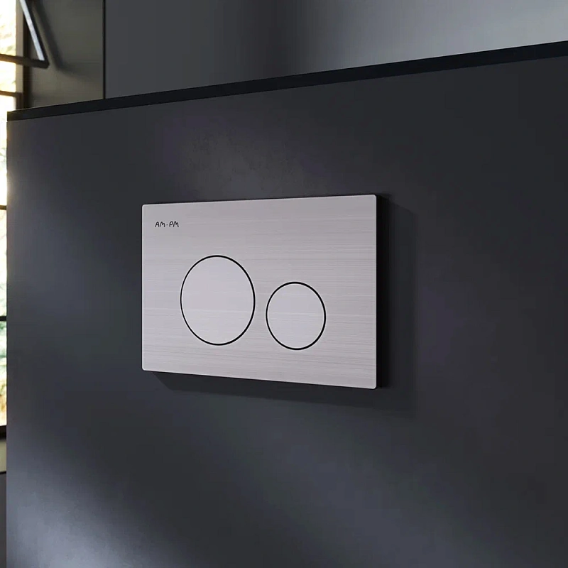 Инсталляция для подвесного унитаза AM.PM Pro I012704.9031 с пневм. клавишей никель матовый