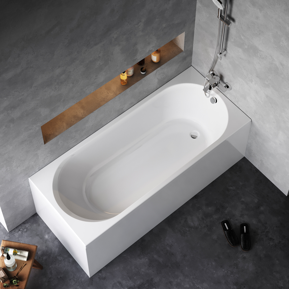 Ванна акриловая, 175х75 см X-Joy W94A-175-075W-A, Белый