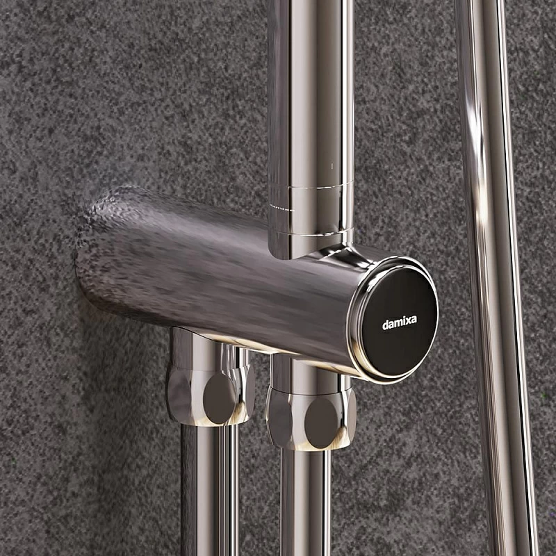 Душевая система Damixa Scandinavian Pure 936000000 стойка с тропическим душем, хром