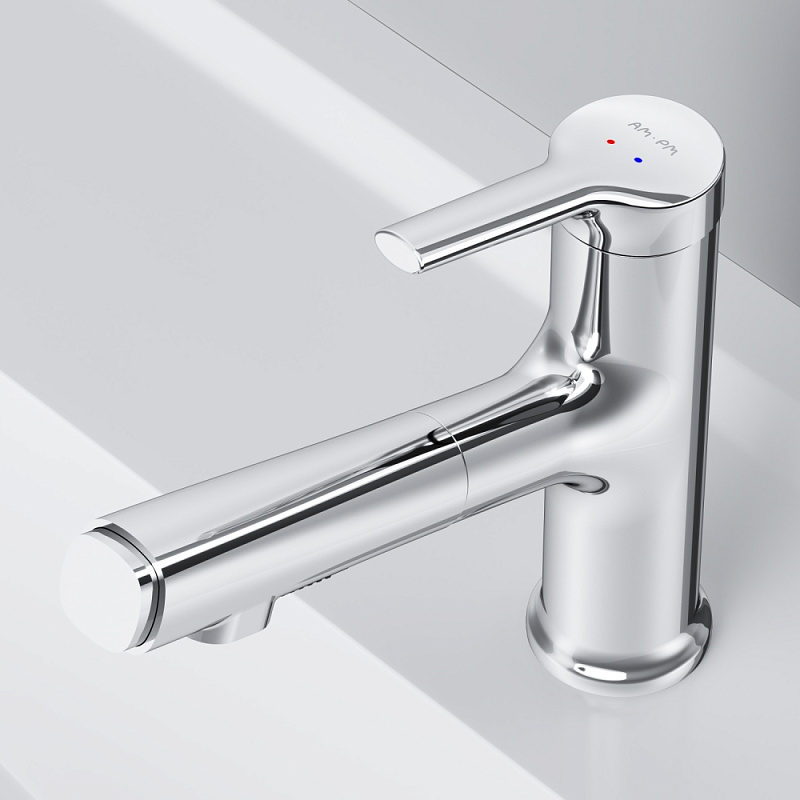 Смеситель для раковины (умывальника) AM.PM X-Joy S F85B02900 с выдвижным изливом, хром