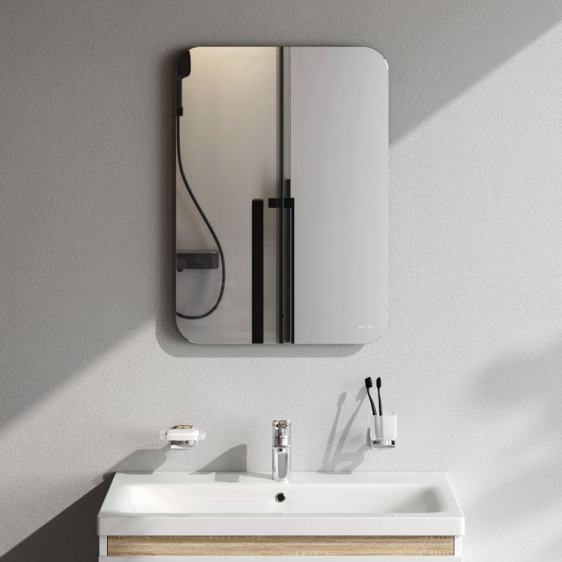 Зеркало с подсветкой в ванную закругленное 50 AM.PM X-Joy M85MOX10501S1 сенсорное