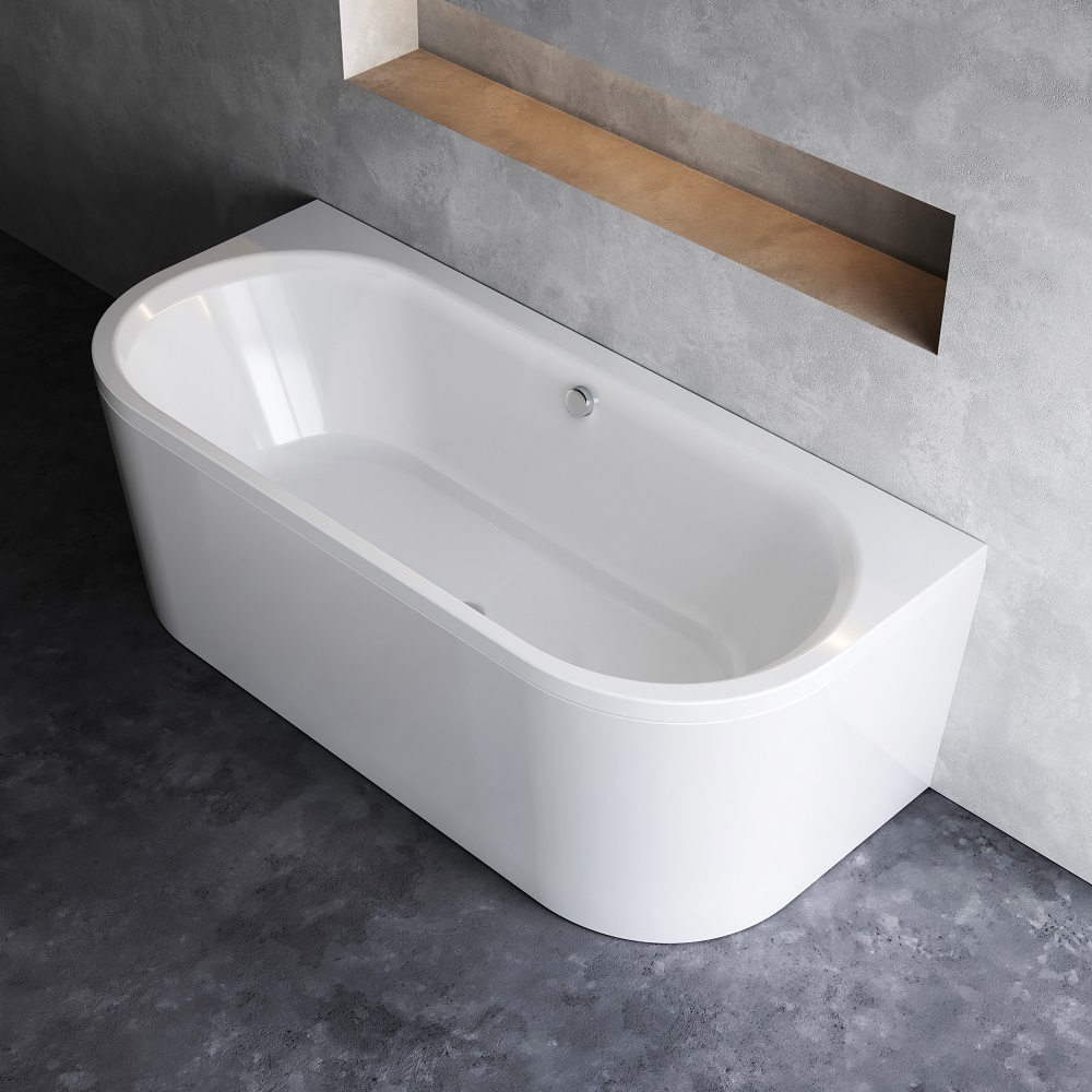 Ванна акриловая пристенная, 170x75 см X-Joy W94A-170U75W-A, Белый