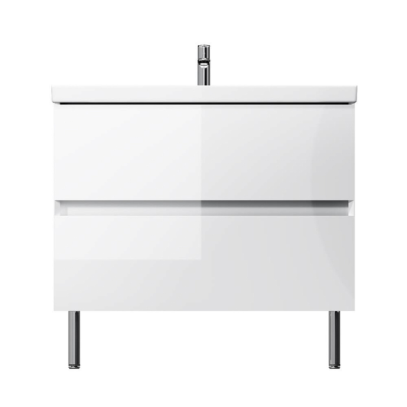 Тумба под раковину 80 AM.PM Above M9XFSX0802WG напольная, белая глянцевая