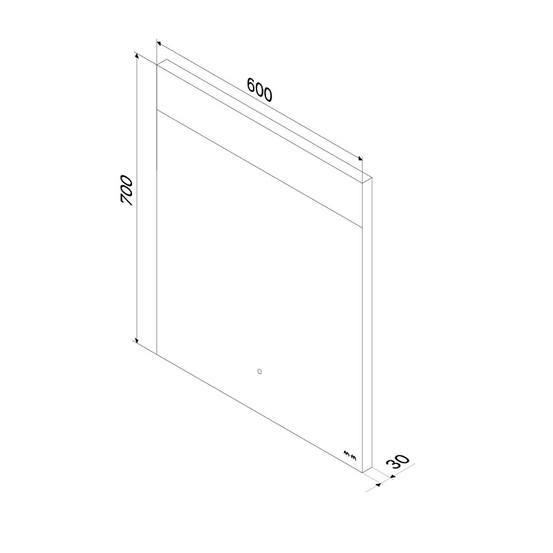Зеркало с подсветкой в ванную прямоугольное 60 AM.PM Libre M60MOX0601SA с антизапотеванием сенсорное