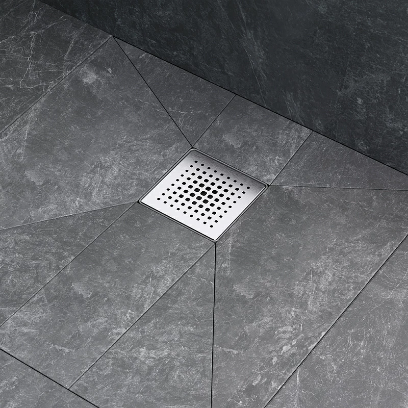 Душевой трап 10x10 AM.PM PrimeFlow W02BD-P11-010-01SB гидрозатвор со стальной матовой решеткой