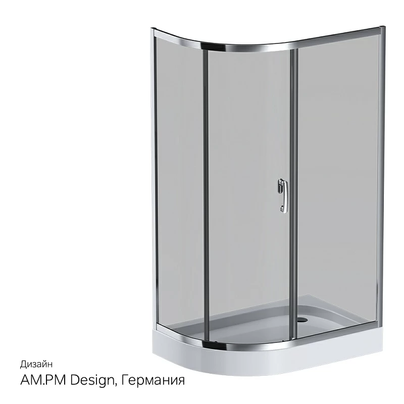 Душевое ограждение без поддона 80x120 AM.PM Like W83G-302U120CG профиль хром