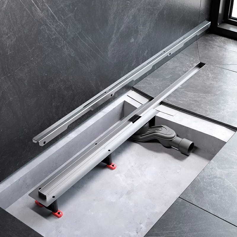 Душевой трап (лоток) 100 AM.PM MasterFlow Slim W01SC-S11-100-05SB комбинированный затвор со стальной матовой решеткой