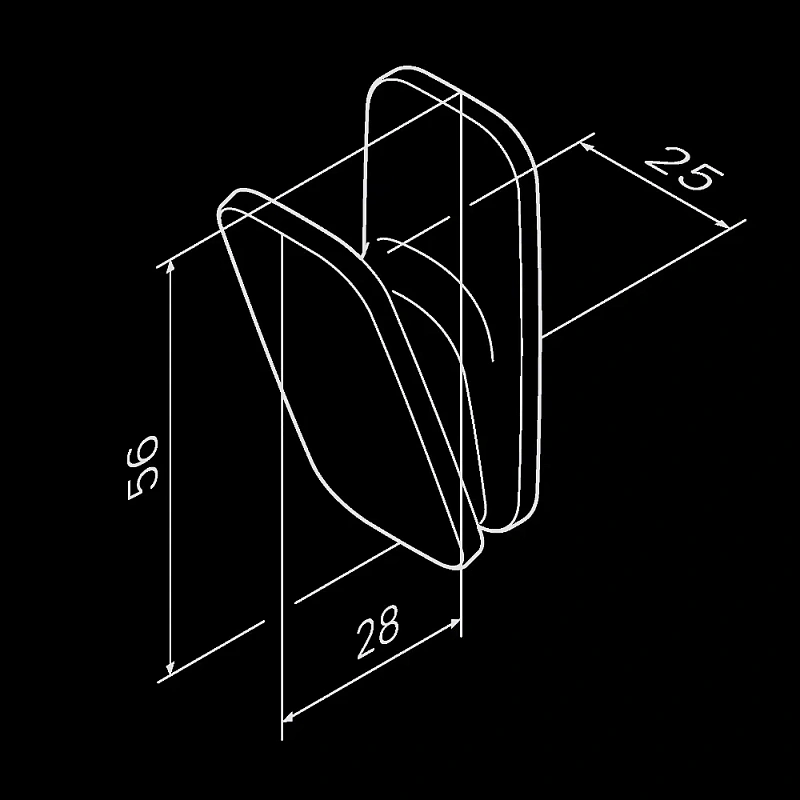 Крючок для полотенец AM.PM Inspire 2.0 A50A35522 черный