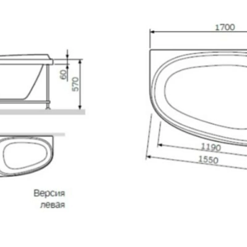 Панель 170 AM.PM W80A-170U110W-P под ванну Like