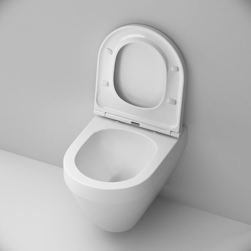 Унитаз подвесной AM.PM Spirit V2.0 C701900SC торнадо безободковый с сиденьем микролифт, белый