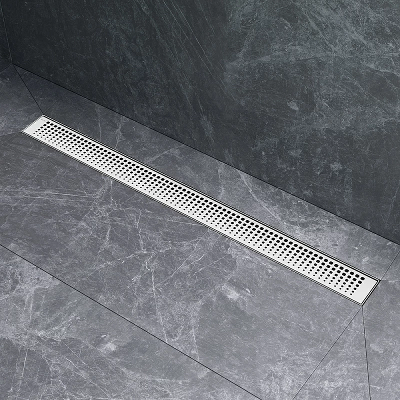 Душевой трап (лоток) 80 AM.PM MasterFlow W01SC-P11-080-01SB комбинированный затвор со стальной матовой решеткой