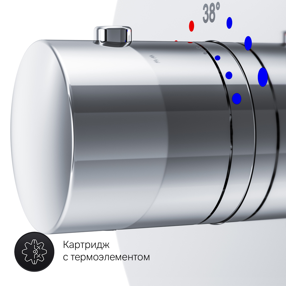 Встраиваемый смеситель Like F8075500, Хром