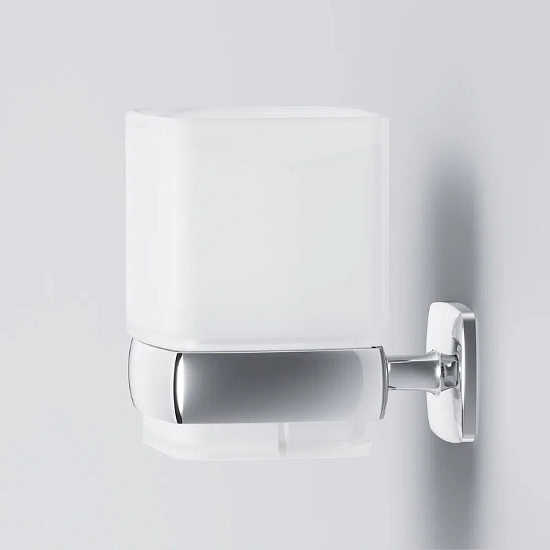 Стакан для зубных щеток настенный AM.PM Gem A9034300 стеклянный, хром