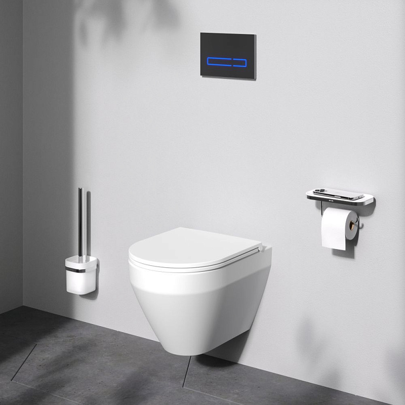 Унитаз подвесной AM.PM Spirit V2.0 C701900SC торнадо безободковый с сиденьем микролифт, белый