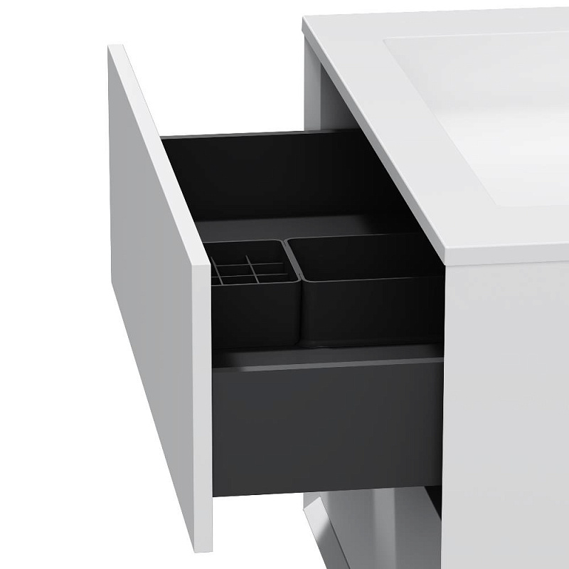 Тумба с раковиной 80 AM.PM Libre M60-FHX0802WM-WPC080SWM подвесная белая матовая