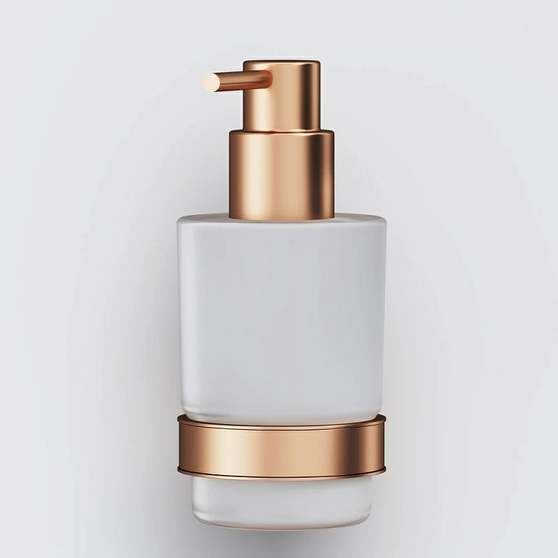 Дозатор для мыла настенный стеклянный AM.PM X-Joy A85A36944 розовое золото