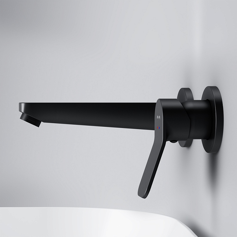 Смеситель для раковины (умывальника) AM.PM X-Joy F85A72622 черный встраиваемый