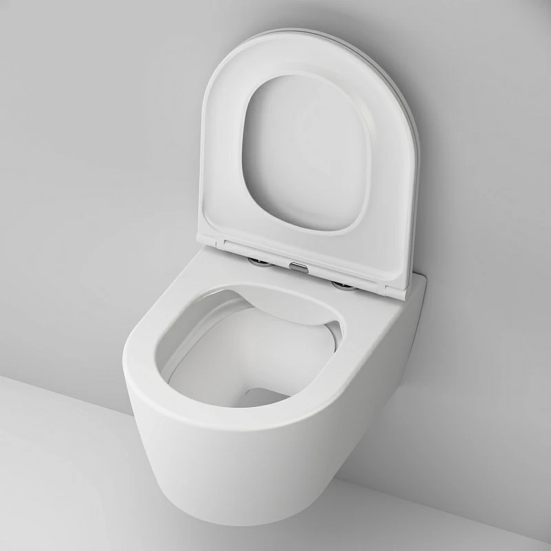 Унитаз подвесной AM.PM Func C8F1700MWSC (глубина 49 см) безободковый с сиденьем микролифт, белый матовый