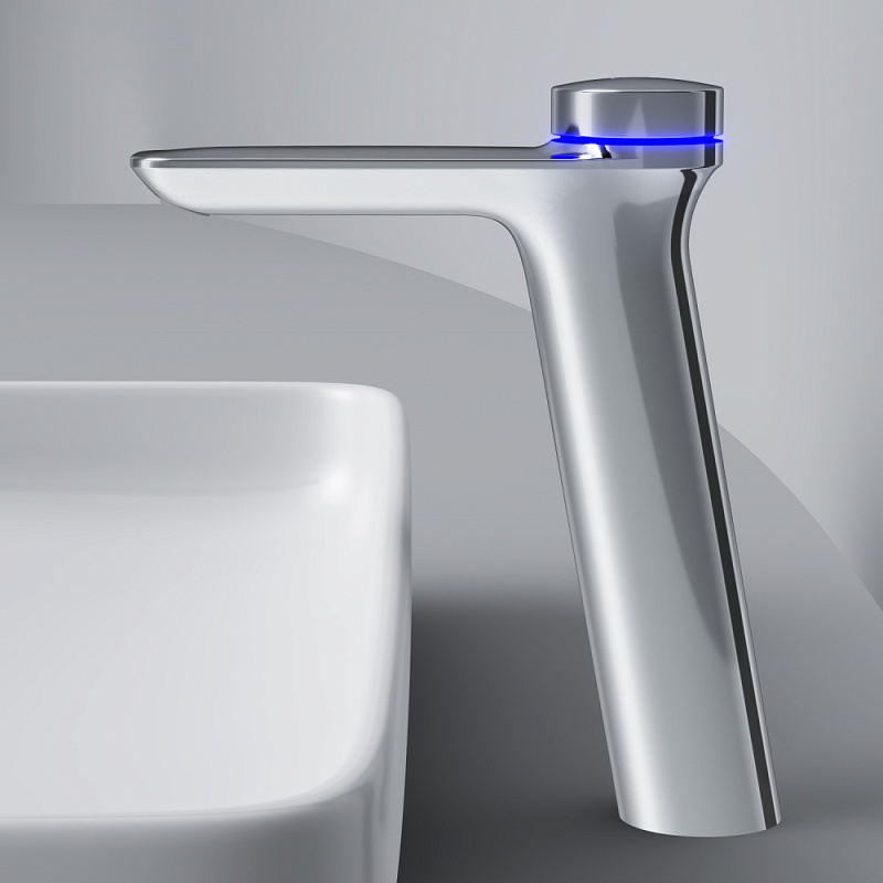 Смеситель для раковины (умывальника) AM.PM Inspire 2.0 F50A92400 высокий с термостатом, электронный, хром