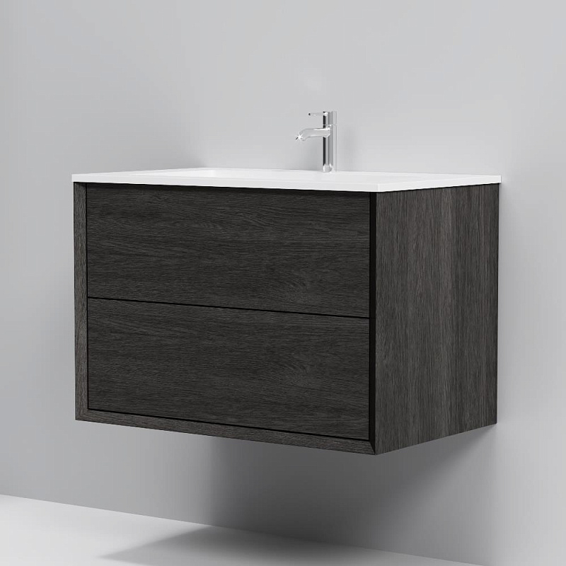 Тумба с раковиной 80 AM.PM Libre M60-FHX0802OF-WPC080SWM подвесная под дерево