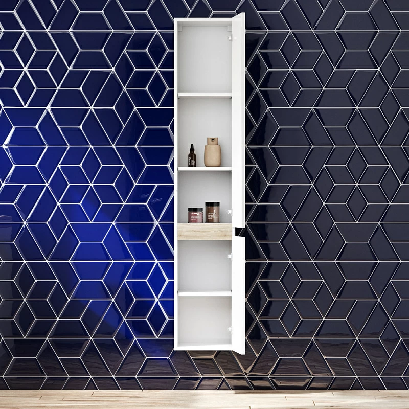 Шкаф-пенал для ванной 30 AM.PM X-Joy M85ACHR0306WG навесной правый белый глянец