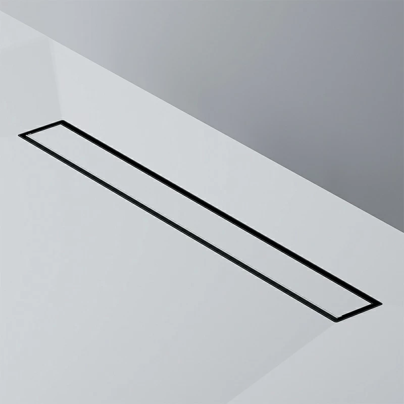 Душевой трап (лоток) 60 AM.PM MasterFlow W01SC-U11-060-04BM комбинированный затвор с черной матовой решеткой под плитку