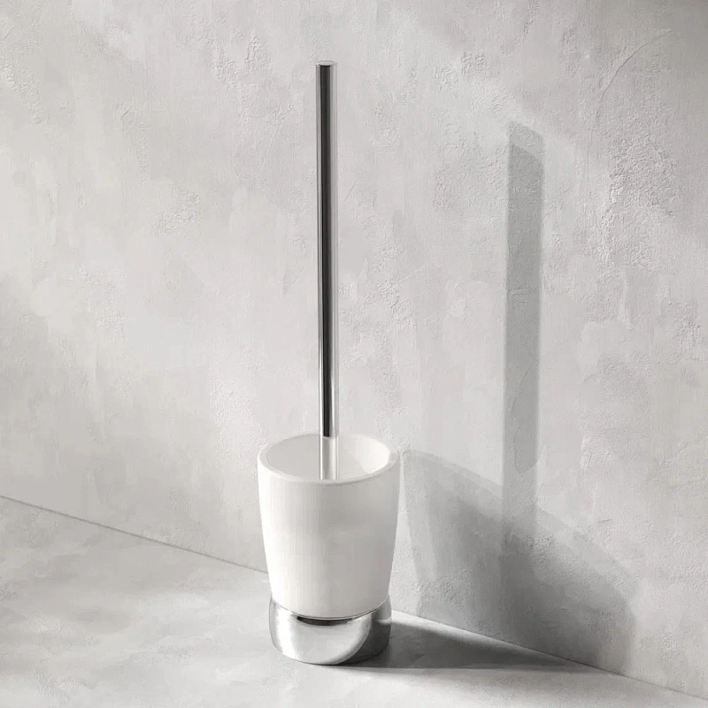 Ершик для унитаза AM.PM Sensation A3033200 со стеклянной напольной подставкой, хром