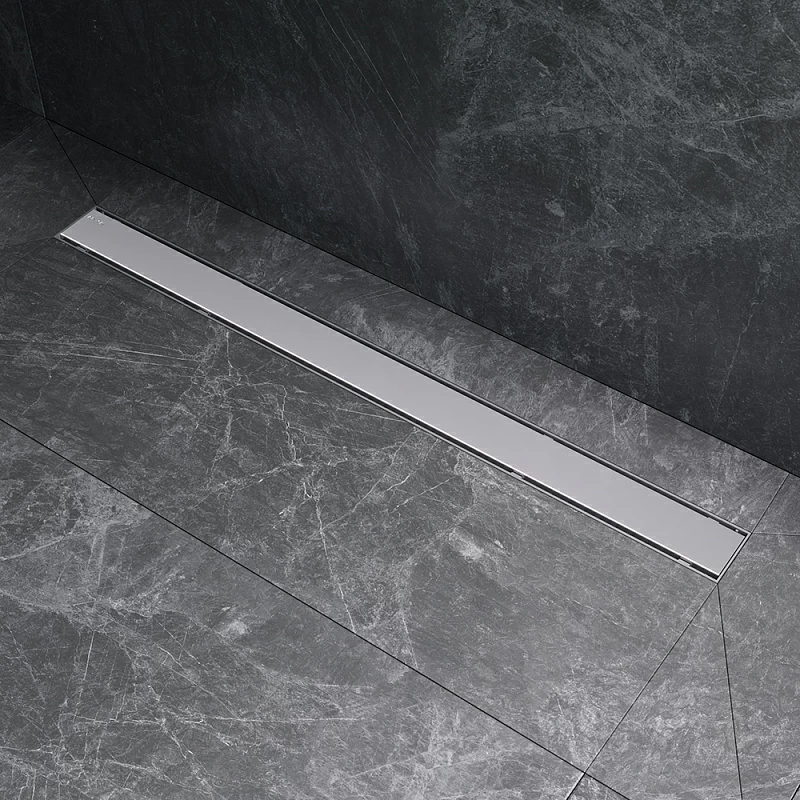 Душевой трап (лоток) 90 AM.PM PrimeFlow W02SC-U11-090-04SB комбинированный затвор со стальной матовой решеткой под плитку