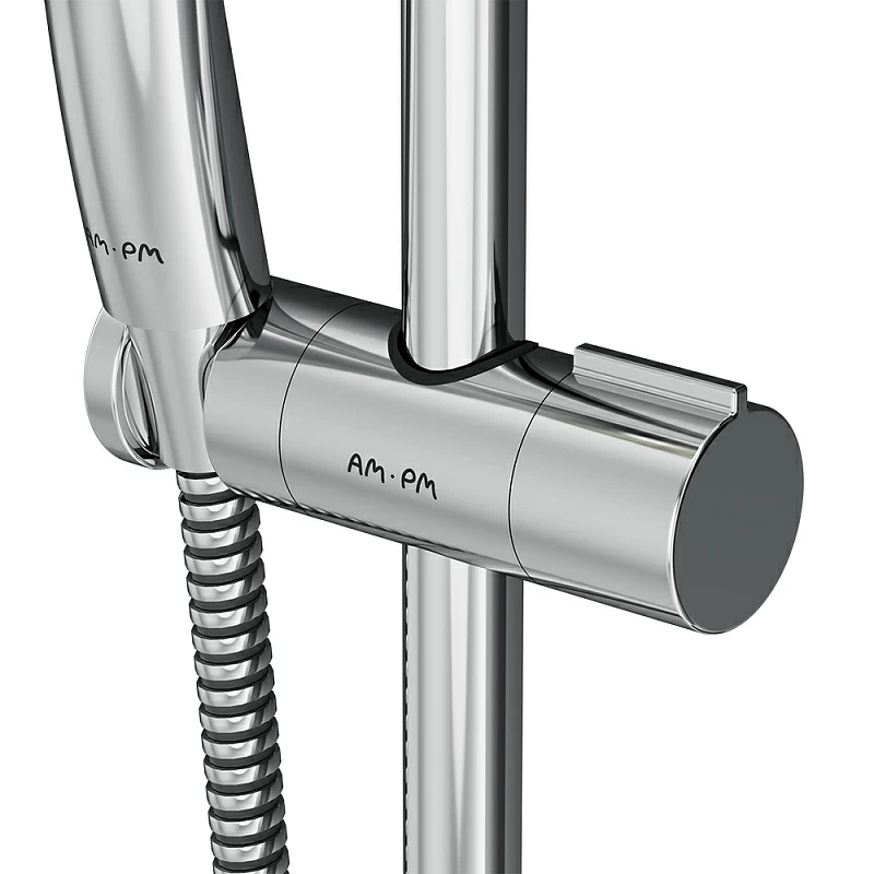 Душевой гарнитур AM.PM Gem F0190100 штанга, шланг, лейка 3 режима, хром