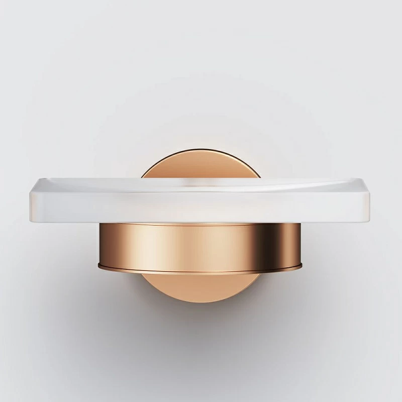 Мыльница стеклянная настенная AM.PM X-Joy A85A34244 розовое золото