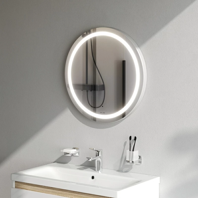 Зеркало с подсветкой в ванную круглое 60 AM.PM X-Joy M85AMOX0601WG сенсорное