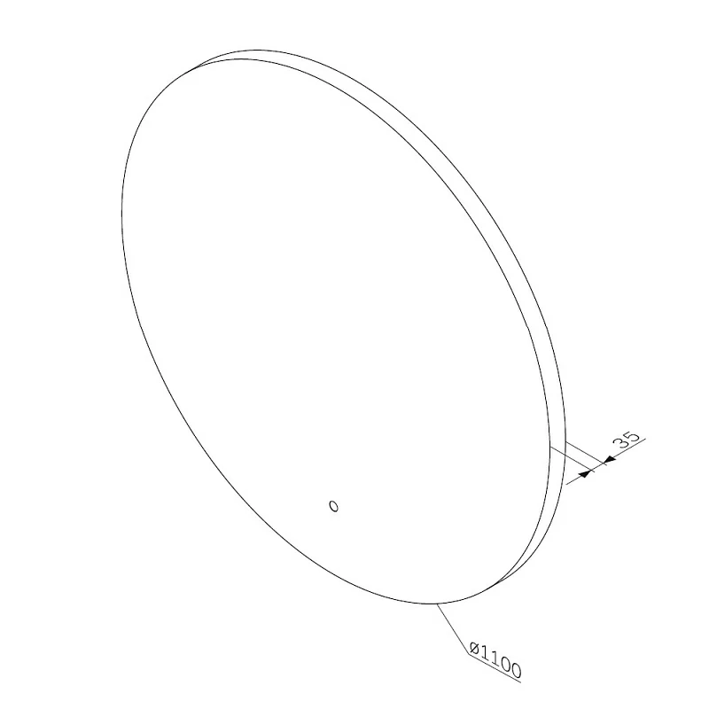 Зеркало с подсветкой в ванную круглое 110 AM.PM X-Joy M85MOX41101S сенсорное