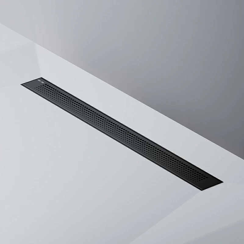 Душевой трап (лоток) 80 AM.PM PrimeFlow W02SC-P11-080-01BM комбинированный затвор с черной матовой решеткой