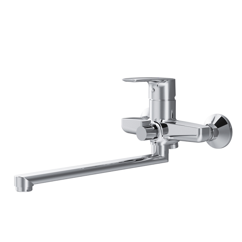 Смеситель для ванны и душа AM.PM Gem F90A90000 длинный излив, хром