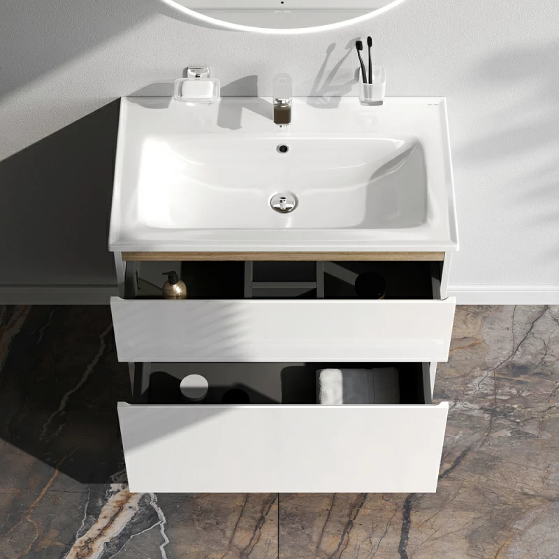 Тумба под раковину 80 AM.PM X-Joy M85AFSX0802WG напольная белый глянец