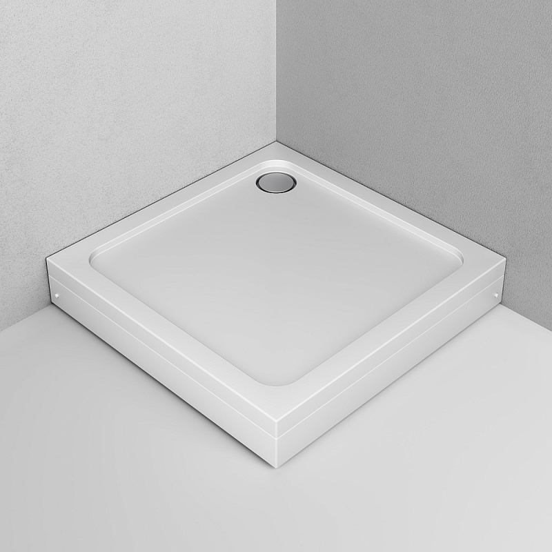 Поддон душевой 90x90 AM.PM Gem W90T-403-090W белый + сифон