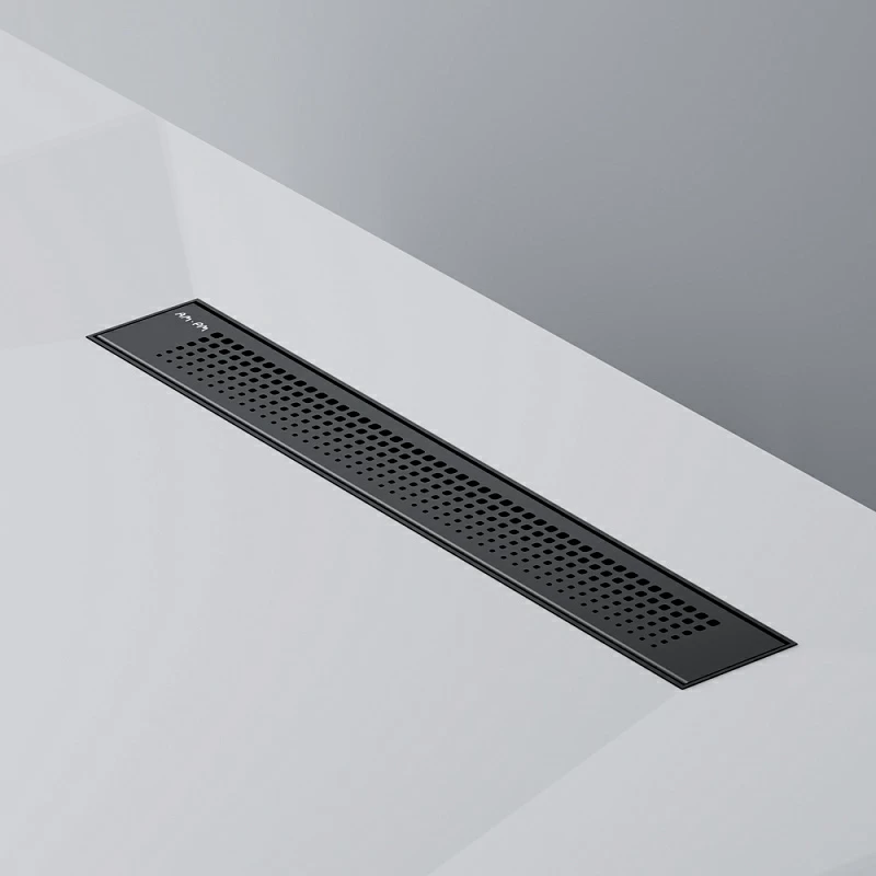 Душевой трап (лоток) 50 AM.PM PrimeFlow W02SC-P11-050-01BM комбинированный затвор с черной матовой решеткой