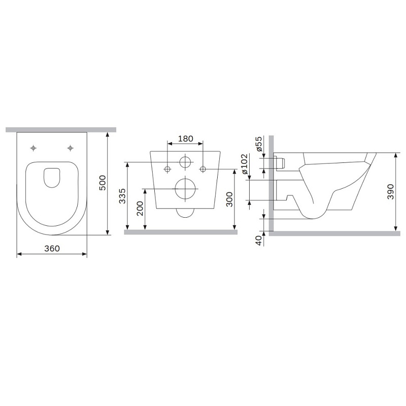Унитаз подвесной AM.PM X-Joy C851900SC безободковый с сиденьем микролифт, белый