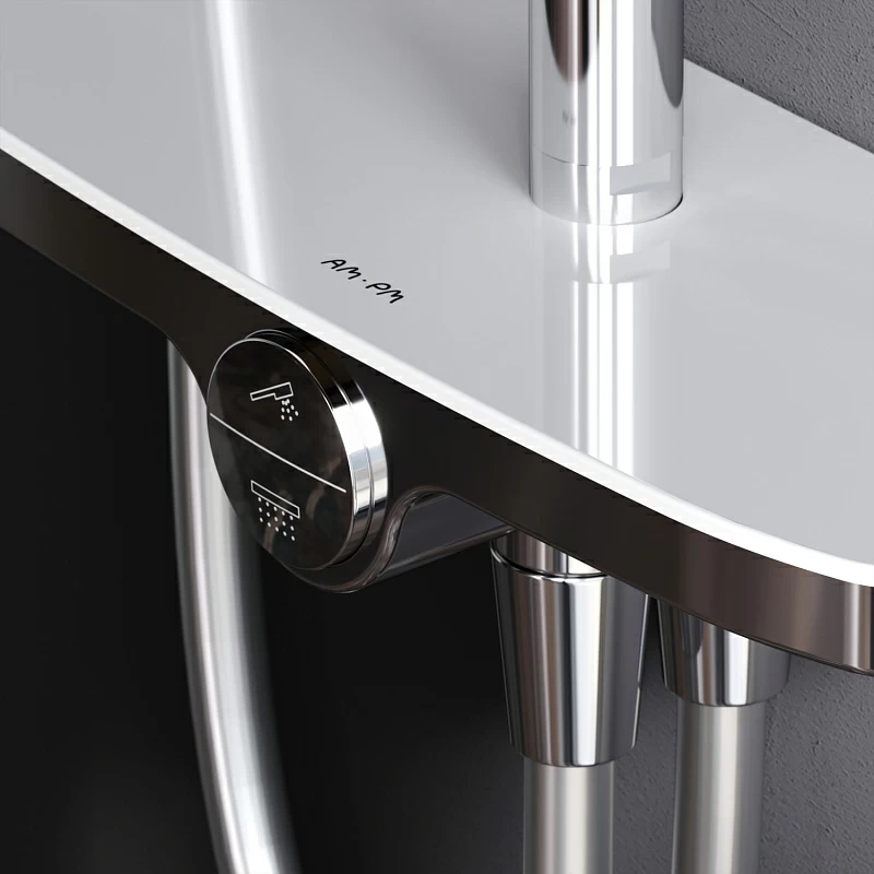 Душевая система AM.PM Like F0780200 стойка с тропическим душем, хром