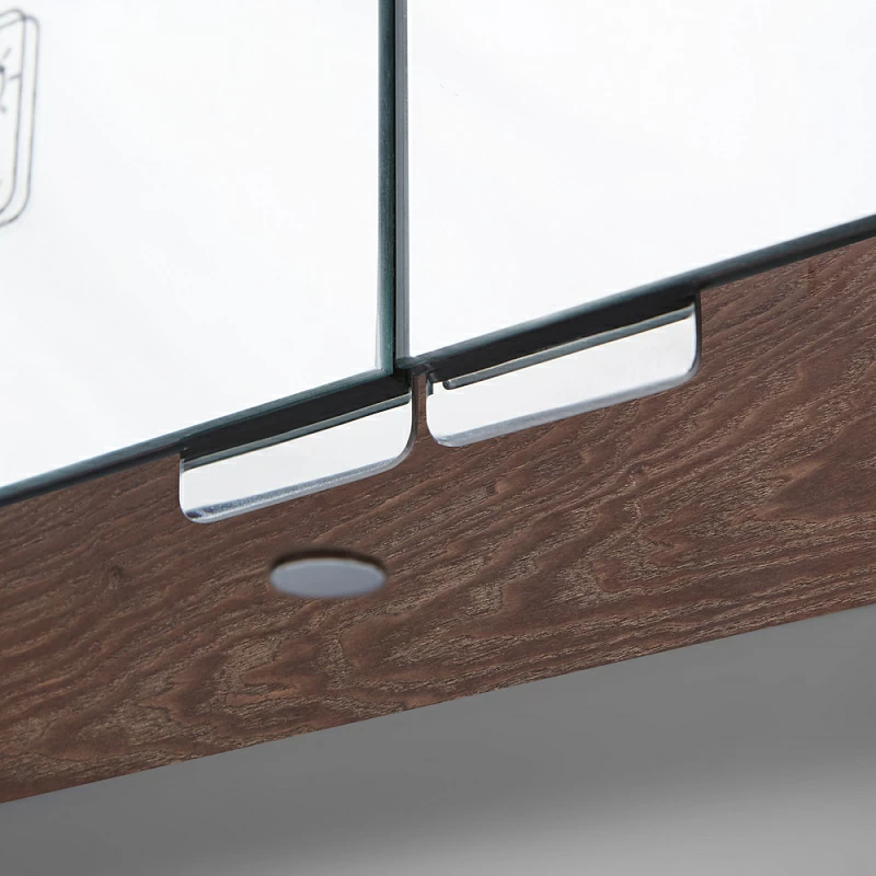 Шкафчик с зеркалом в ванную 100 AM.PM Sensation M30MCX1001TF с подсветкой табачный дуб