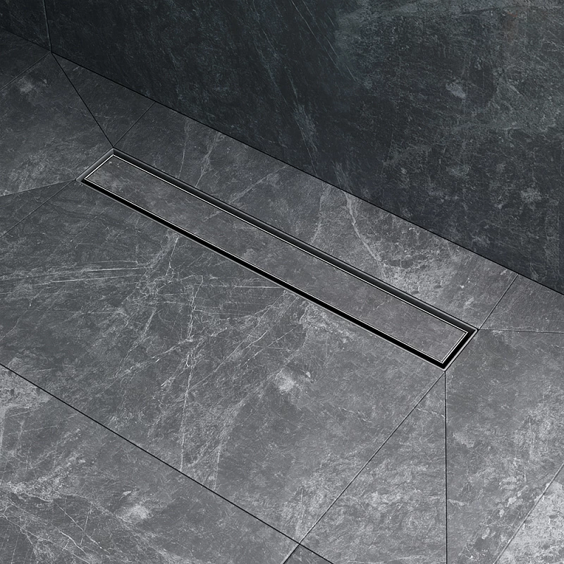 Душевой трап (лоток) 50 AM.PM MasterFlow W01SC-U11-050-04SB комбинированный затвор со стальной матовой решеткой под плитку