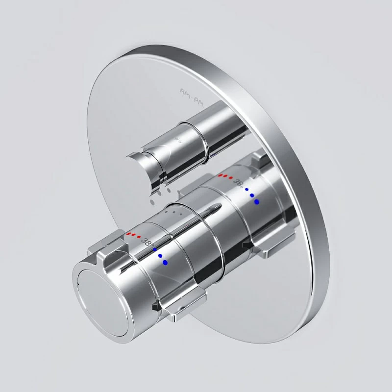 Смеситель для ванны и душа AM.PM X-Joy F85A45600 хром встраиваемый, термостат