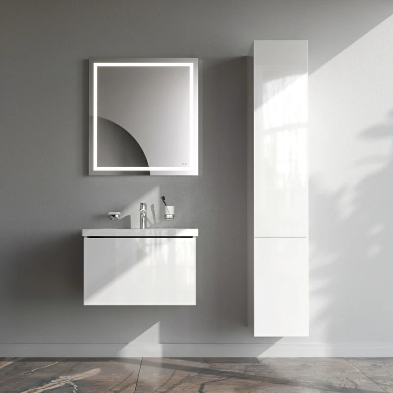 Тумба под раковину 60 AM.PM Gem M90FHX06021WG подвесная белый глянец