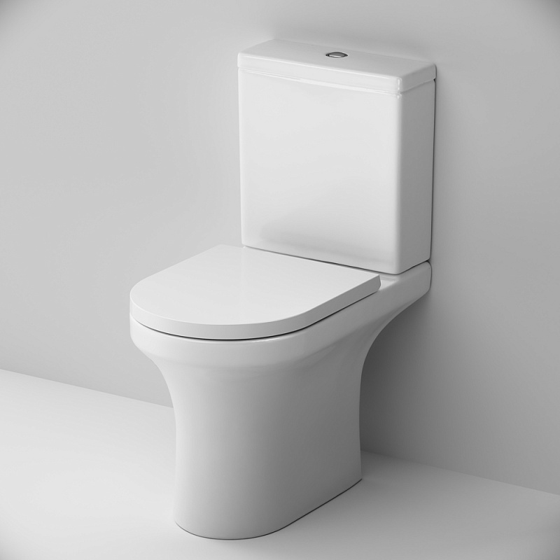 Унитаз-компакт напольный AM.PM X-Joy C85A8601SC безободковый с сиденьем микролифт, белый