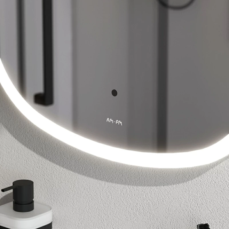 Зеркало с подсветкой в ванную закругленное 55 AM.PM Func M8FMOX0551WGS сенсорное
