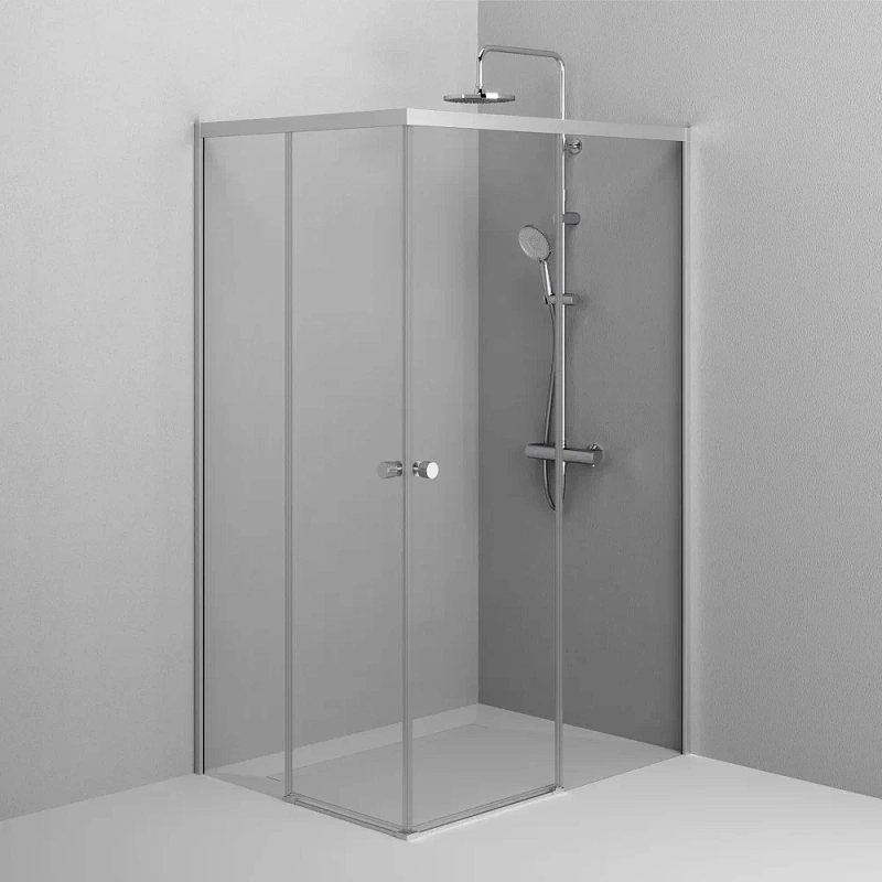 Душевое ограждение без поддона 90x120 AM.PM X-Joy W94G-403-120290-MT1K профиль серебристый