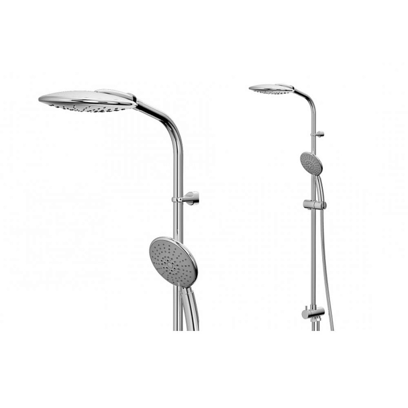 Душевая система AM.PM Bliss L F0753000 стойка с тропическим душем, хром