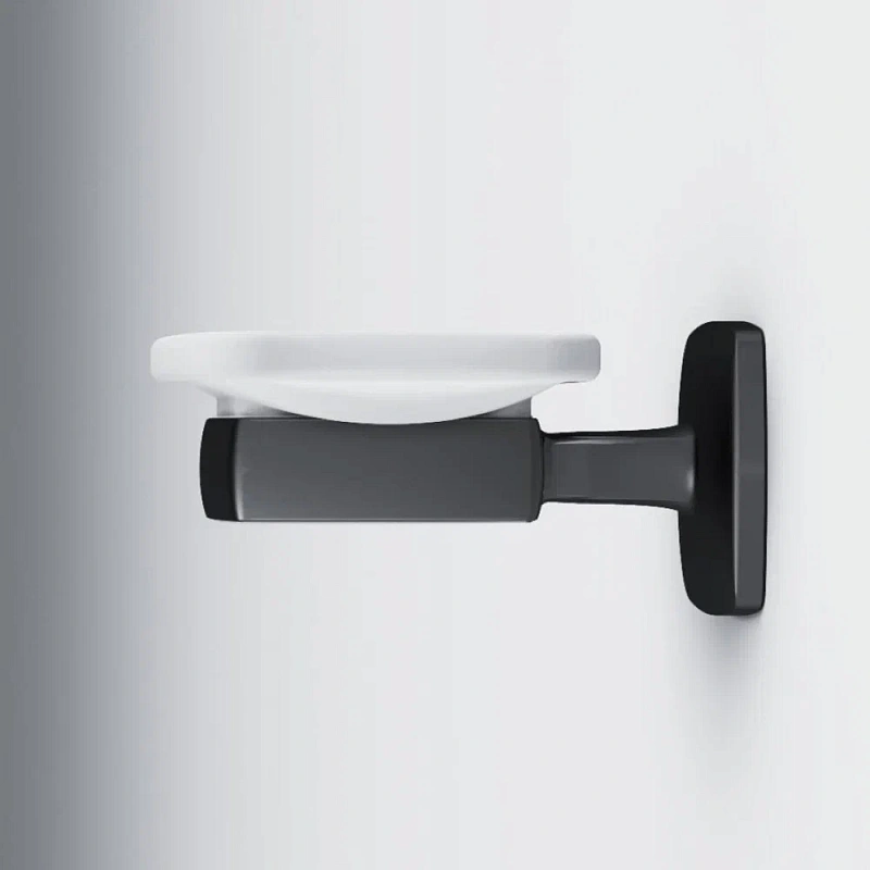 Мыльница стеклянная настенная AM.PM Gem A9034222 черная