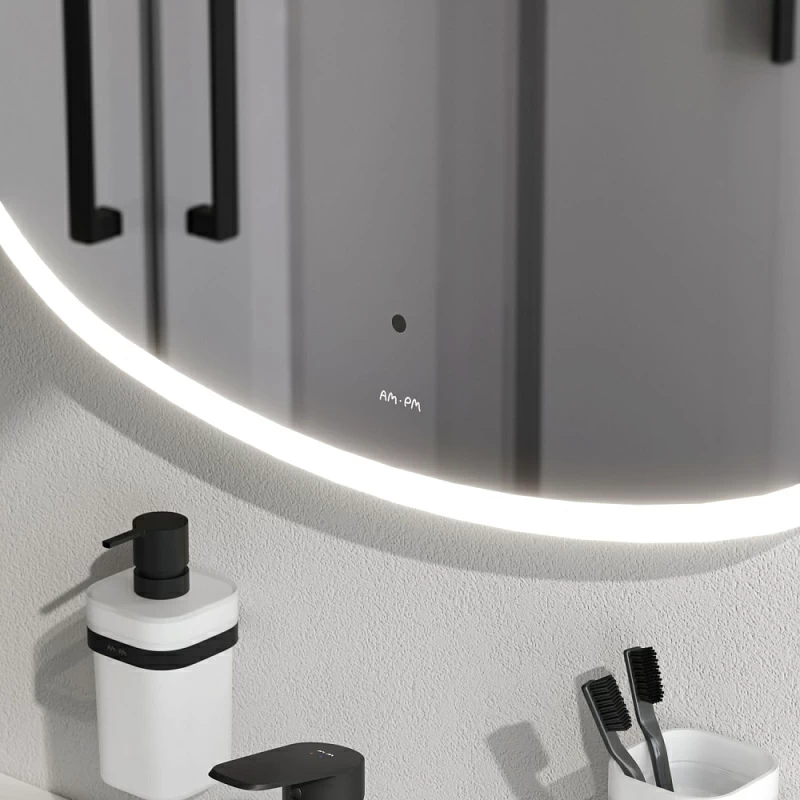 Зеркало с подсветкой в ванную закругленное 80 AM.PM Func M8FMOX0801WGS сенсорное