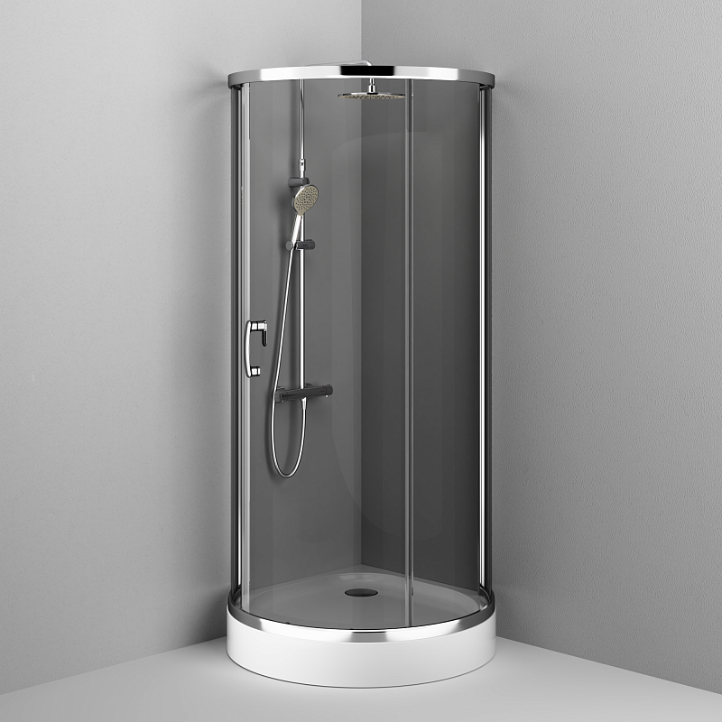 Душевое ограждение без поддона 95x95 AM.PM Like W83UG-333-095CG профиль хром